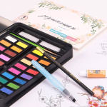 Set X 36 acuarelas en estuche con pincel de agua - Imagen 3