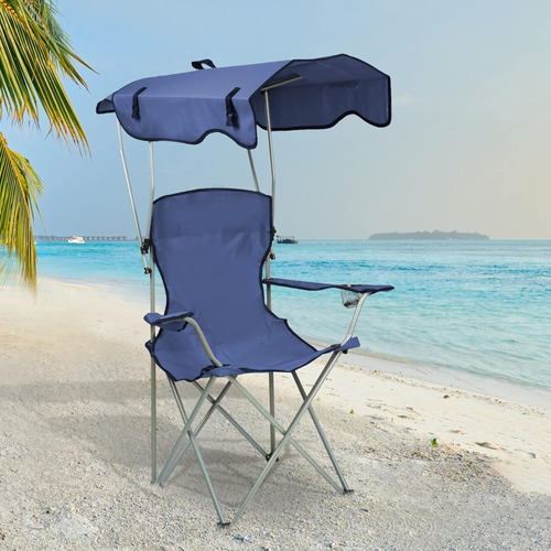 Silla plegable con techo y apoya brazos 2777 - Image 4