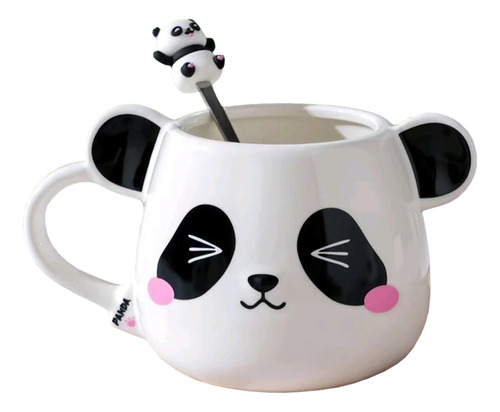 Taza cerámica en forma de oso panda Mt09492
