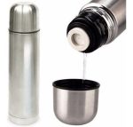 Termo Bala 1/2 Lt Acero Inox. Tapa Matera - Con Funda - Image 2