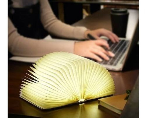 Velador Lampara Libro Led Recargable Usb Decorativa - Image 7