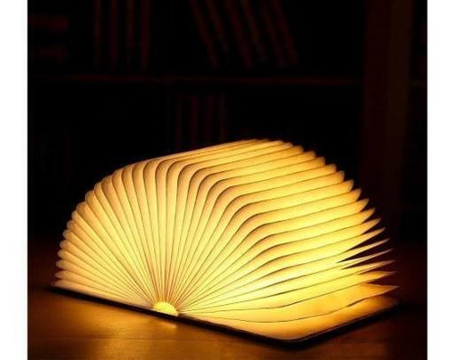 Velador Lampara Libro Led Recargable Usb Decorativa - Image 5