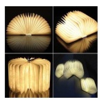 Velador Lampara Libro Led Recargable Usb Decorativa - Image 3
