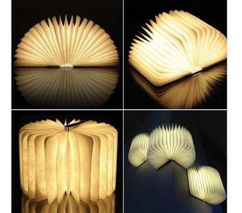 Velador Lampara Libro Led Recargable Usb Decorativa - Image 3