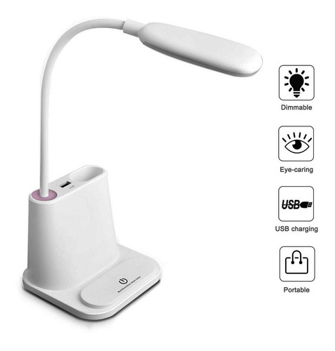 Velador Led Multifuncion Lapicero Cargador Usb Calido Frio - Imagen 10