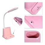 Velador Led Multifuncion Lapicero Cargador Usb Calido Frio - Imagen 4
