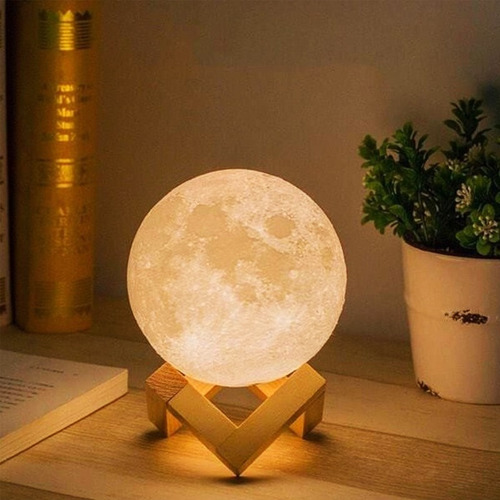 Velador 3d Moonlight Luna 12 Cm Rgb Con Control Mr485 - Image 6