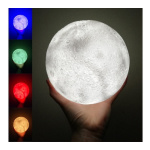 Velador 3d Moonlight Luna 12 Cm Rgb Con Control Mr485 - Image 5