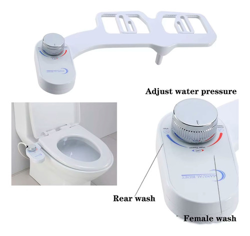Bidet Para Inodoro Agua Fría/calor Universal Para Baño Diy11 - Image 4