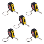 Pack X5 mini llavero cinta métrica 456