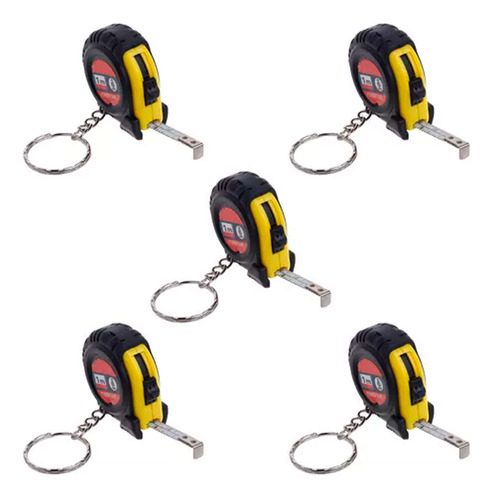 Pack X5 mini llavero cinta métrica 456