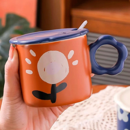 Taza de cerámica diseño de flores Mt09347 - Image 13