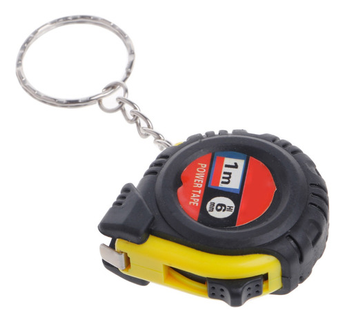 Mini llavero de bolsillo retráctil con cinta métrica de 1 metro 456 - Image 2