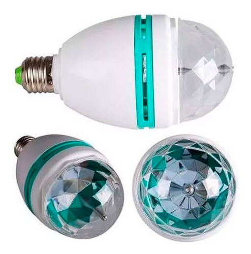 Pack X10 Bolas De Rayos Con Luces Giratorias Leds Dj 1.5w - Imagen 5