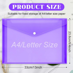 X 12 sobres plásticos A4 con broche - Image 7