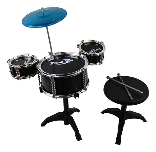 Batería musical con banquito 1279