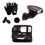 Combo Bici Kit Reparacion + Guantes + Luz Delantera Y Bocina
