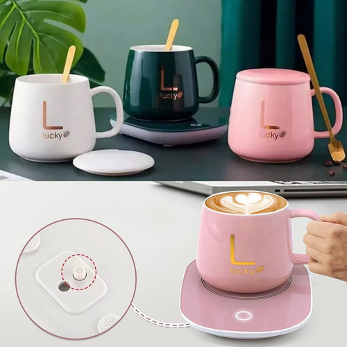 Taza de cerámica con calentador usb base térmica Ez161 - Imagen 20