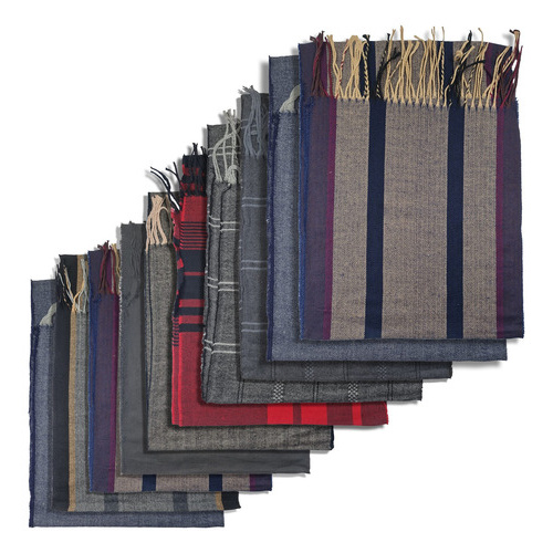 Bufandas cuadrille pack X 10 Saa077