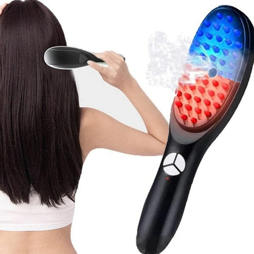 Cepillo Masajeador Terapia Luz Roja Con Vapor Vibracion - Image 6