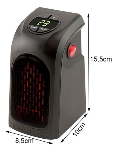 Caloventor eléctrico Handy 400w Portátil 220v - Image 5