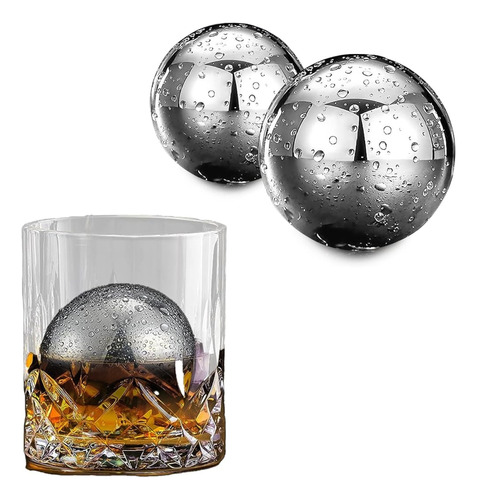 Combo botella decantadora 2 bolas hielo y 2 vasos - Image 3