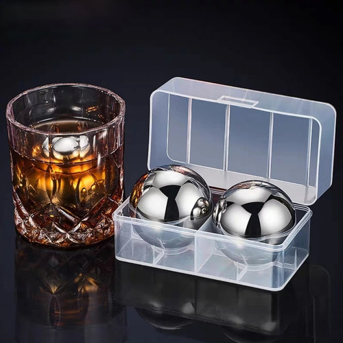 Combo botella decantadora 2 bolas hielo y 2 vasos - Image 4