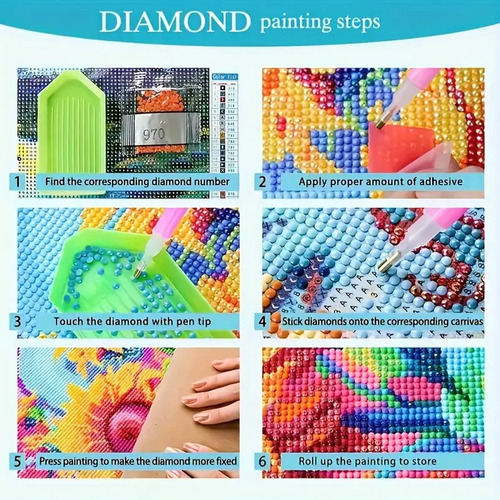 Kit pintura 5D con diamantes – imagen de uso