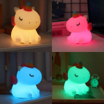 Velador unicornio luz multicolor Zh139 – vista lateral