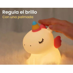 Velador unicornio luz multicolor Zh139 – accesorios incluidos