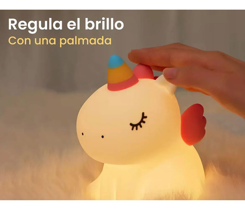 Velador unicornio luz multicolor Zh139 – accesorios incluidos