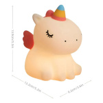 Velador unicornio luz multicolor Zh139 – vista posterior