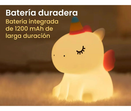 Velador unicornio luz multicolor Zh139 – colores disponibles