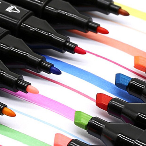 Marcadores doble punta fibrones X 100 colores en bolso - Image 4