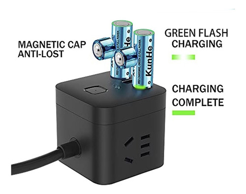 Pilas recargables AA USB - 4 Unidades - Image 6