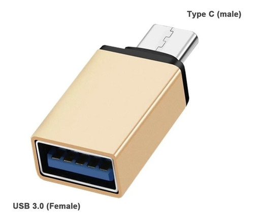 Adaptador Otg Usb Hembra A Usb Tipo C Macho Carga Y Datos - Image 4