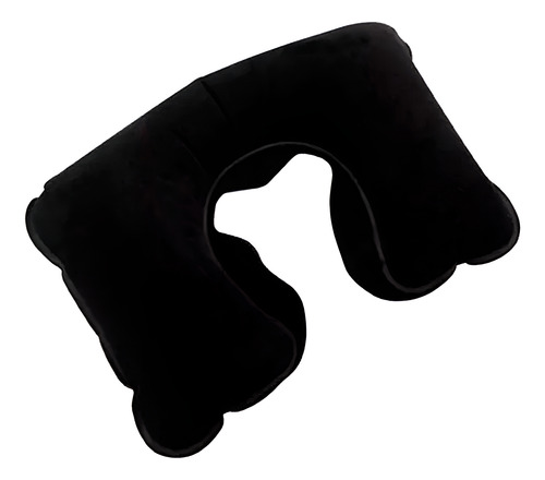 Almohada inflable de terciopelo para viaje - Image 1