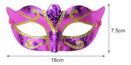 Antifaz de carnaval con glitter X 12 - Image 9