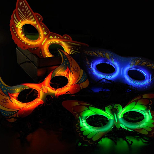 Antifaz Químico Luminoso Party Glow Mask Cotillón Mascara - Image 4