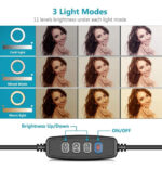 Aro led trípode 26 cm. con soporte celular - 2 metros - Image 2