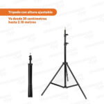Aro led trípode 26 cm. con soporte celular - 2 metros - Image 3