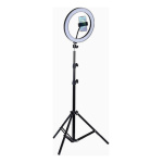 Aro led trípode 26 cm. con soporte celular - 2 metros