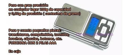 Balanza Digital De Precisión 0.01g A 200g Con Display Y Pila - Image 5