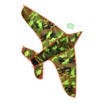 Barrilete Grande Cometa Avión Camuflado De 100 X 80 Cm Ba131 - Image 6