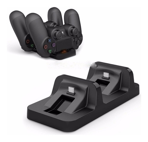 Base Cargador Horizontal Para Joystick Ps4 Con Cable Usb - Image 2