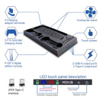 Base de carga consola y joystick PS5 con cooler Gp10 - Image 9