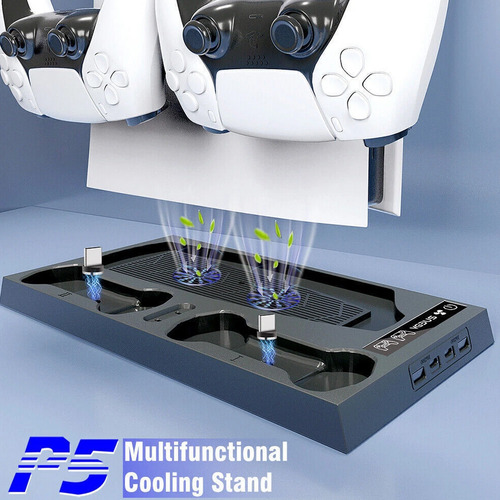 Base de carga consola y joystick PS5 con cooler Gp10 - Image 3