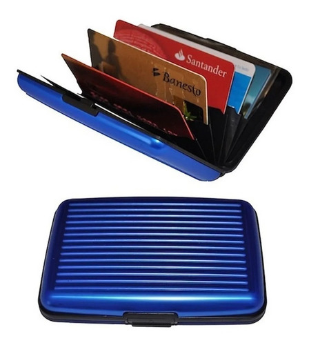 Cartera Tarjetero Metalico Portatarjetas Metalico Cartera
