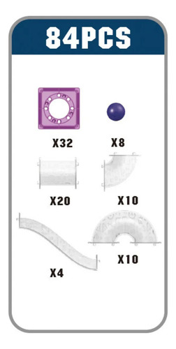 Bloques magnéticos 84 piezas 1779 - Image 3
