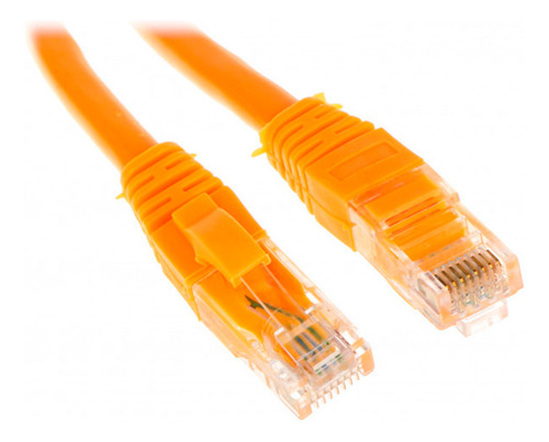 Cable De Red 2 Mts Cat. 6e Patch Utp Internet Pc Naranja - Image 3